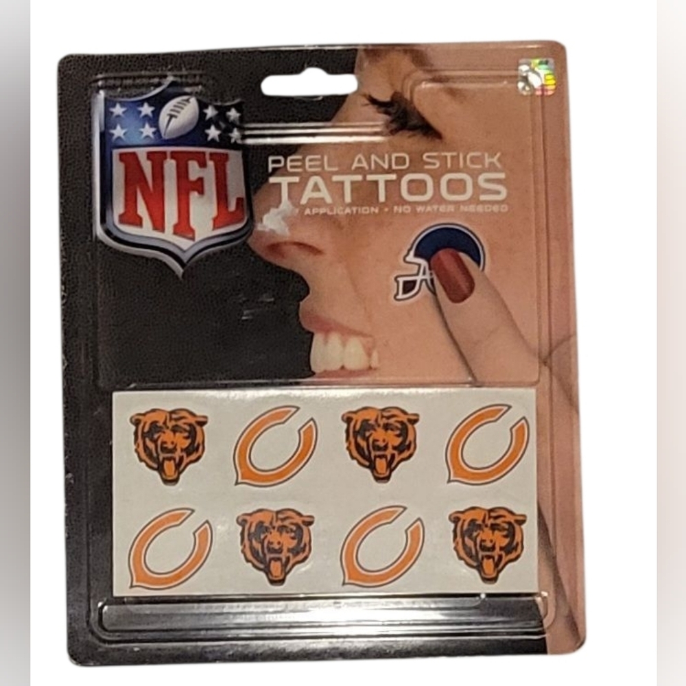 NFL Peel And Stick Tattoos Chicago Bears